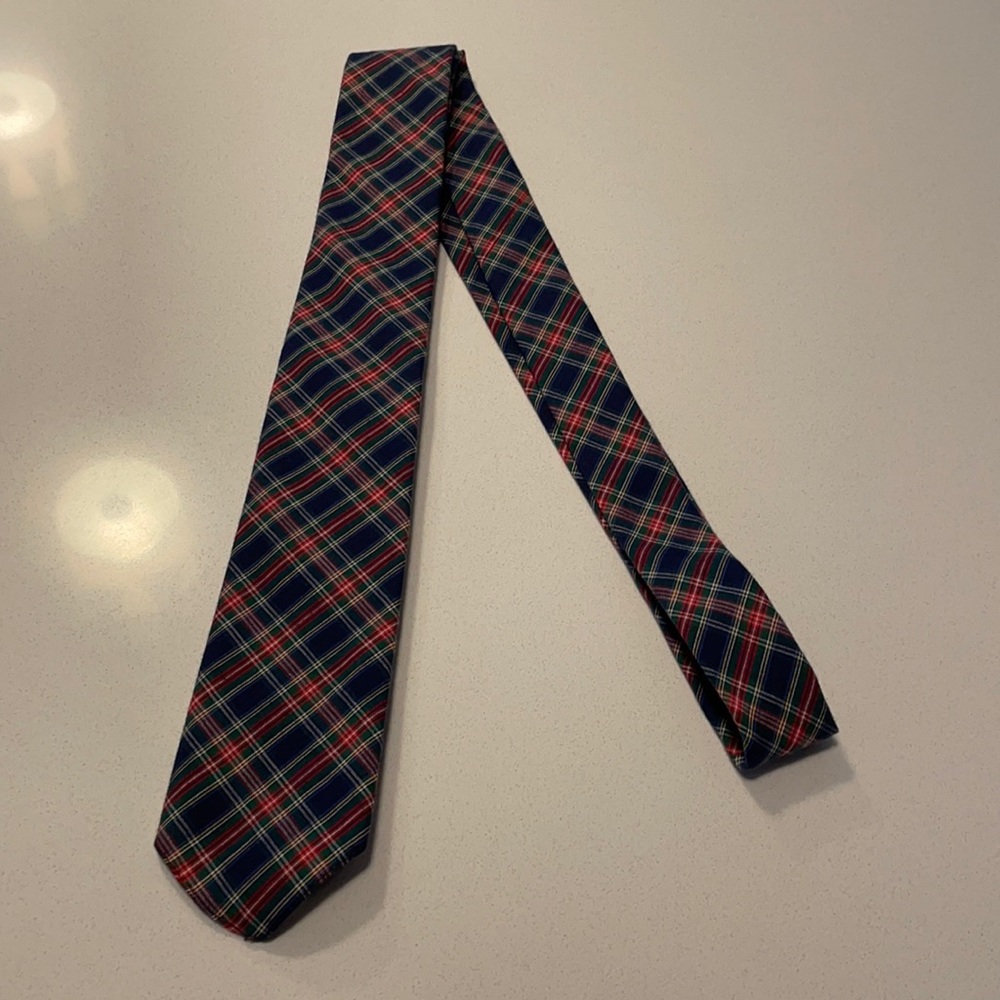 The Townsman skinny, plaid summer tie 60” x 2.5”